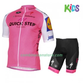 Combinaison Cycliste + Cuissard 2017 Quick-Step Floors Enfant N004